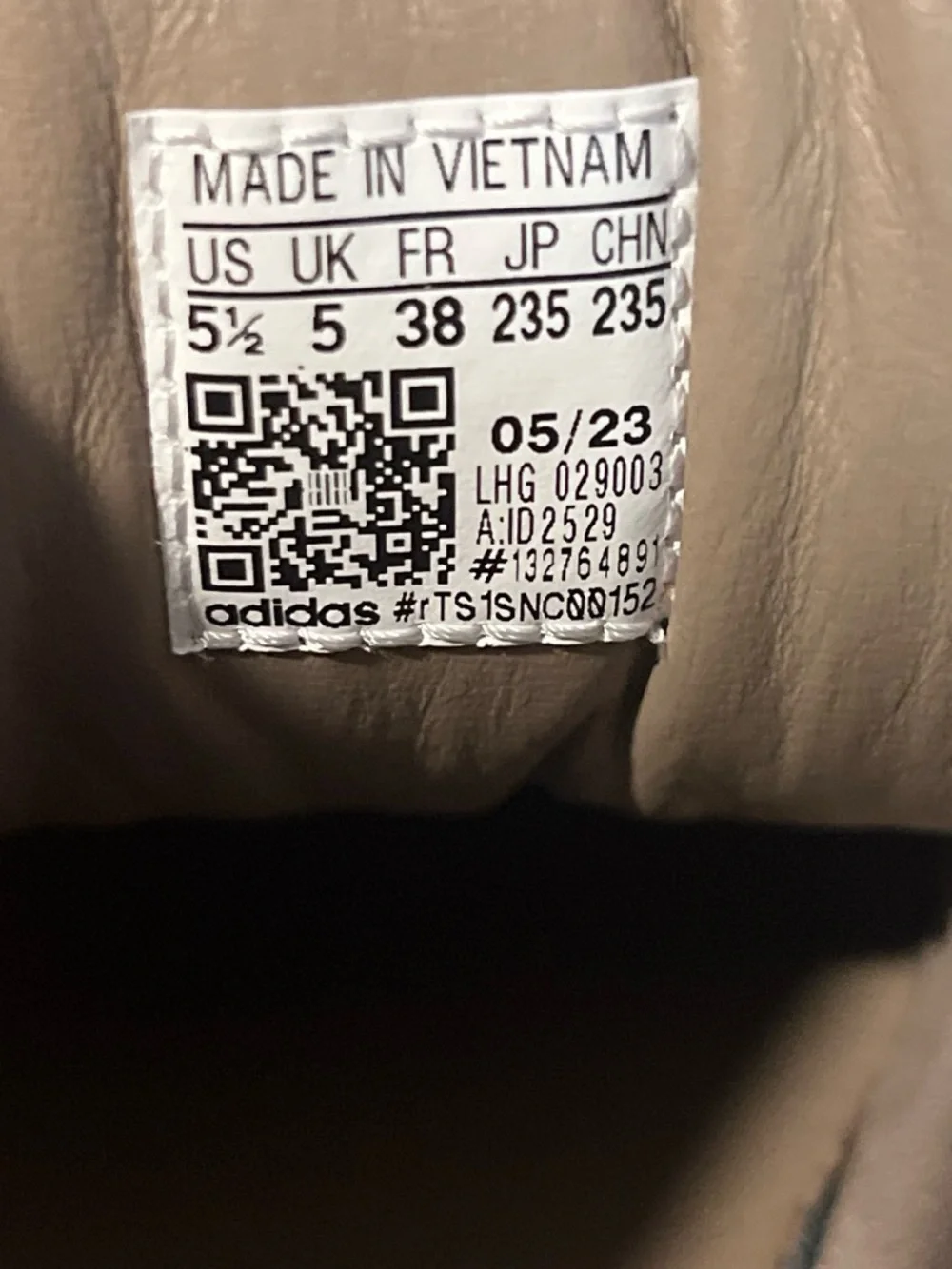 adidas Neutral Tan and Cream Casual Sneakers